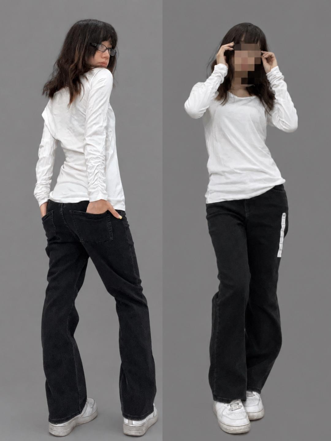 Uniqlo Джинсы клеш Uniqlo — фото 2