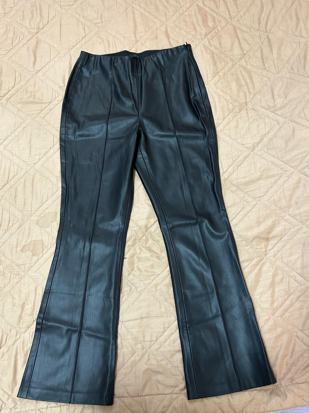 Zara Брюки из экокожи Zara — фото 2