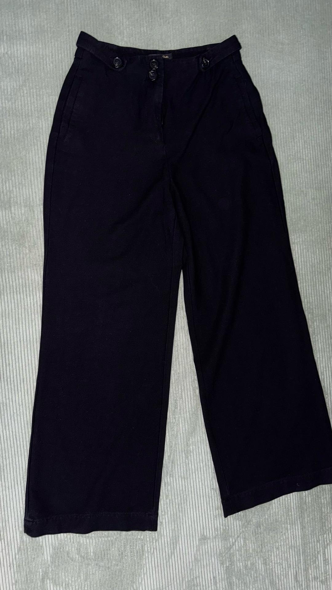 Massimo Dutti Черные брюки 7:8 — фото 2