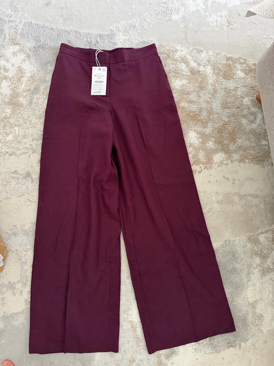 Zara Льняные брюки Zara — фото 2