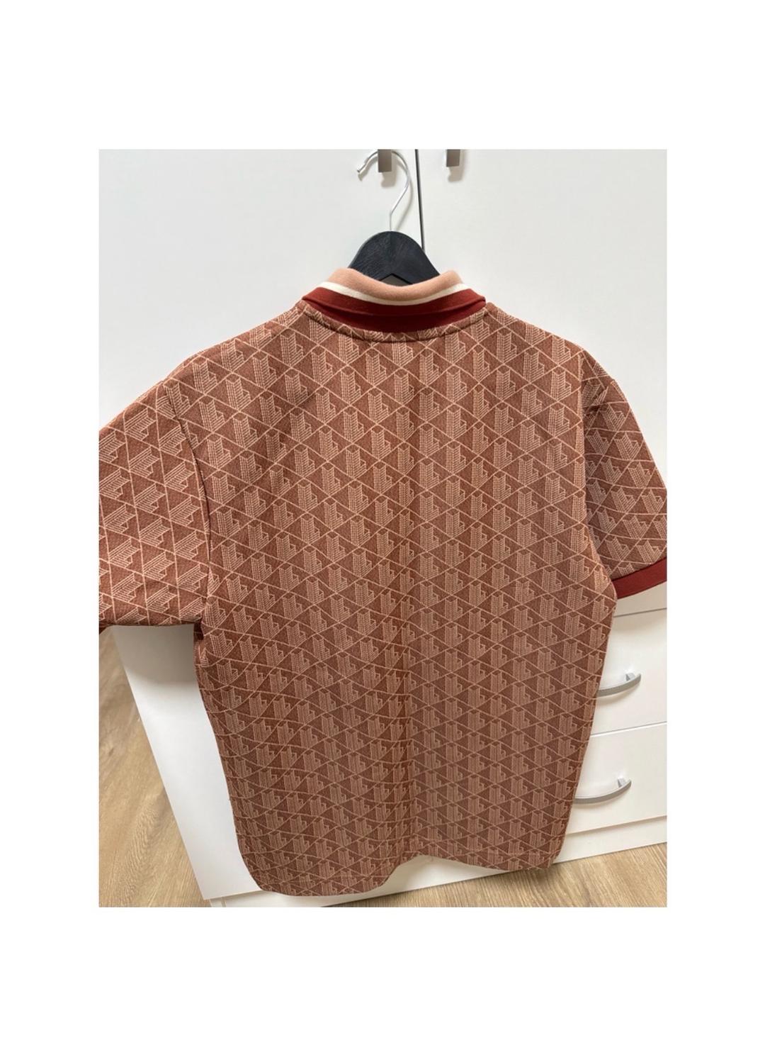 Lacoste Классическая Жаккардовая рубашка поло с Монограммой — фото 2