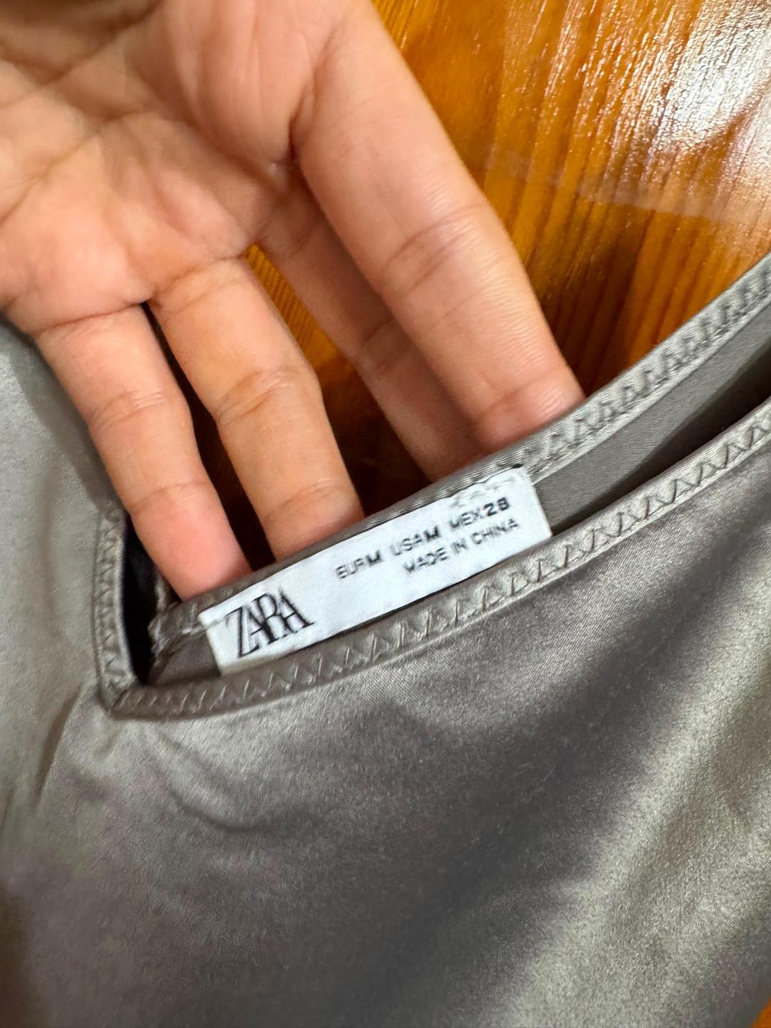 Zara Топ Майка атласная ZARA — фото 2