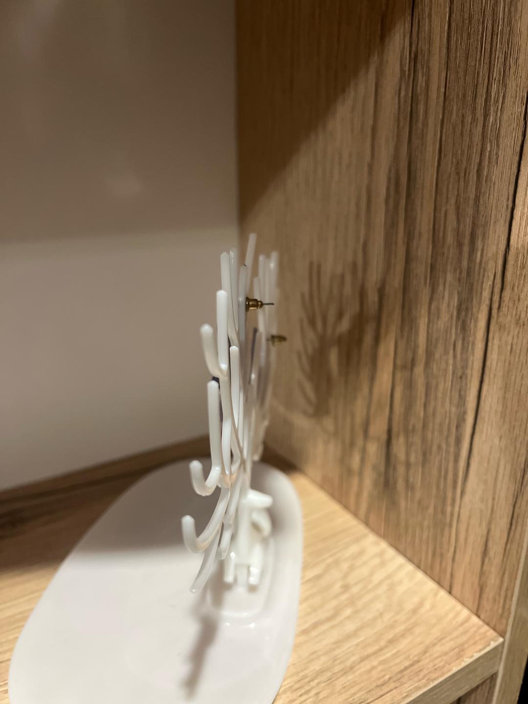 Серьги цветы в фиолетовом цвете — фото 2