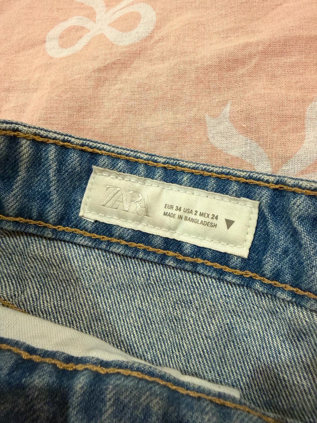 Zara Джинсовые шорты ZARA — фото 2