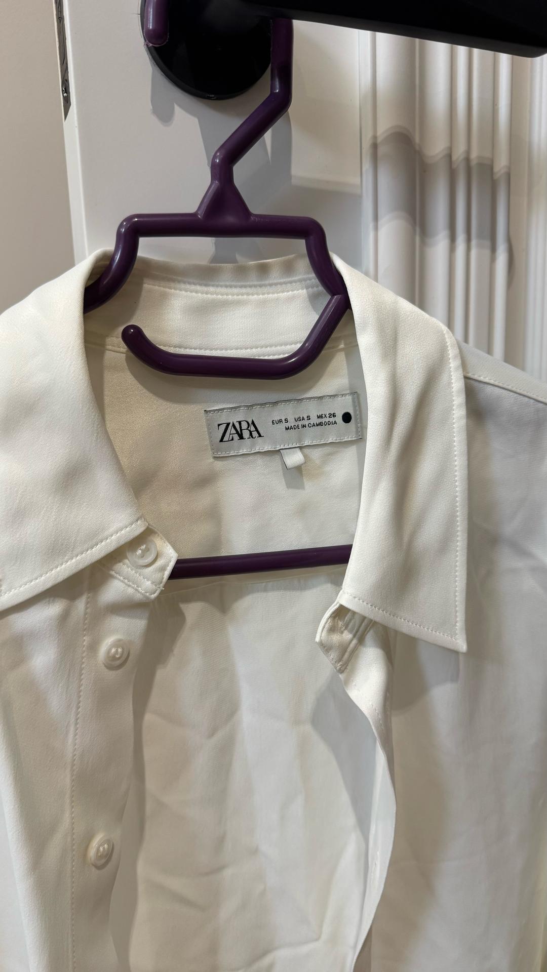 Zara Рубашка белая ZARA — фото 2