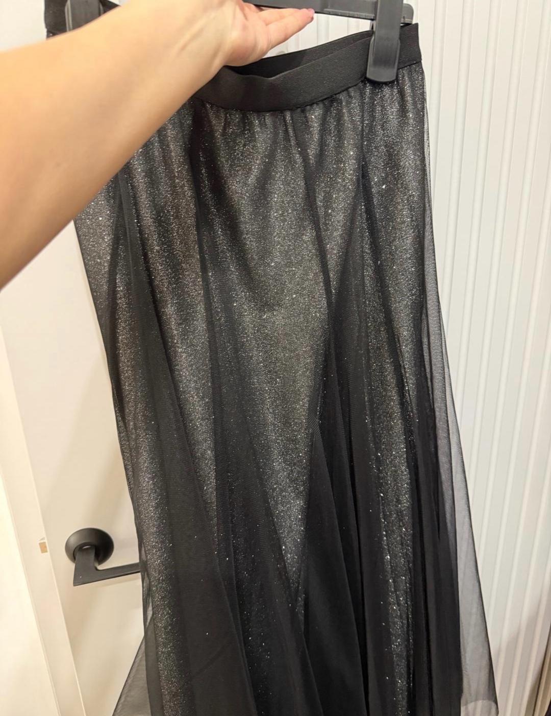 Zara Блестящая юбка из сетки — фото 2