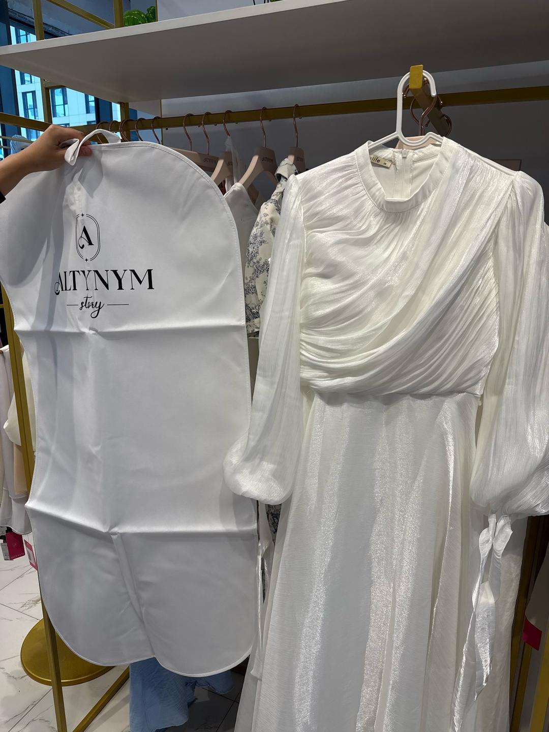Altynym story Белое платье органза — фото 2