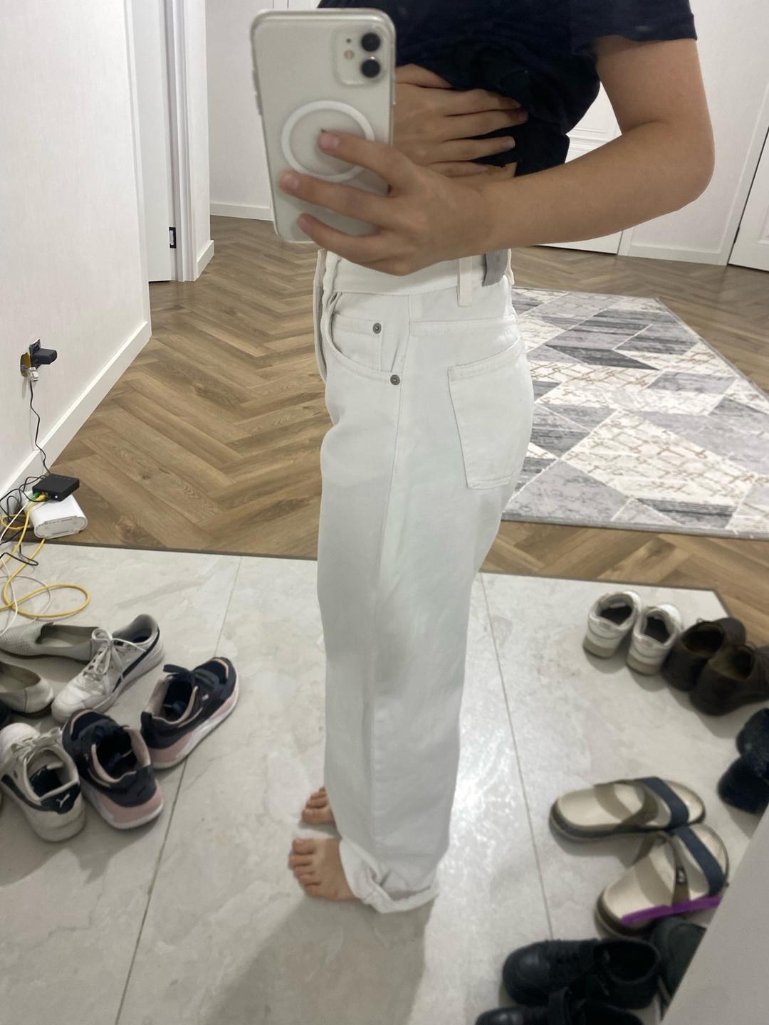 Zara Белые джинсы — фото 2