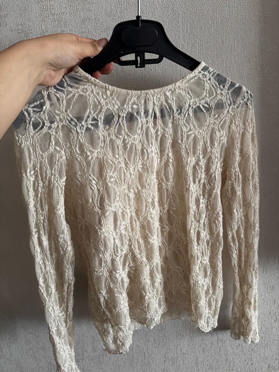 Zara ZARA лонгслив из кружева — фото 2