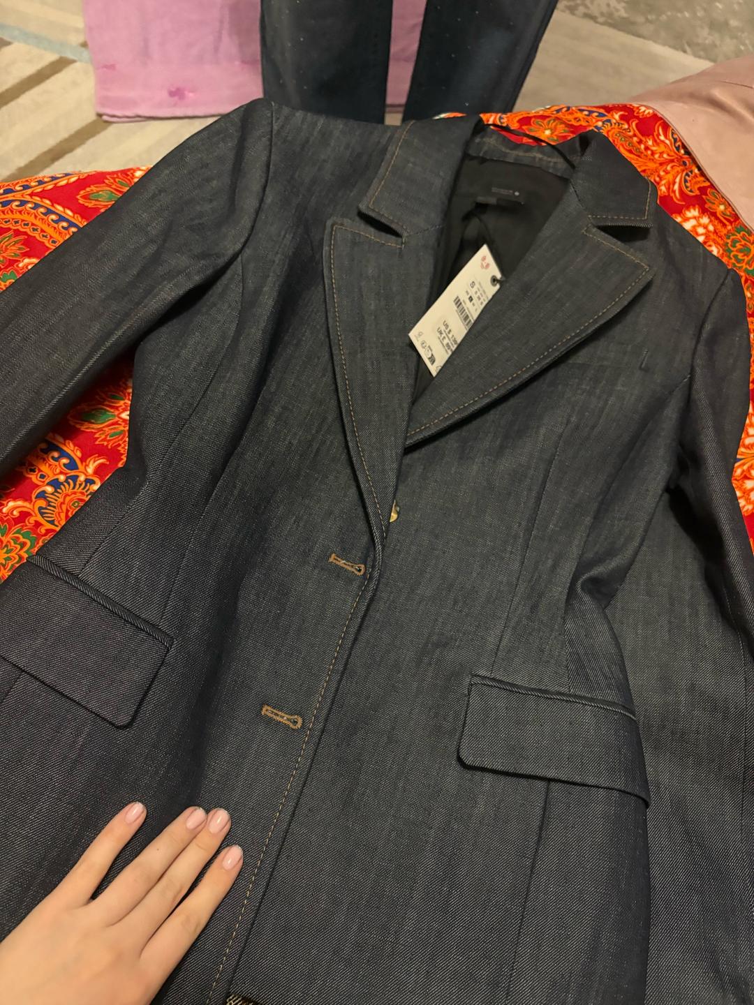 Zara Джинсовый пиджак — фото 2
