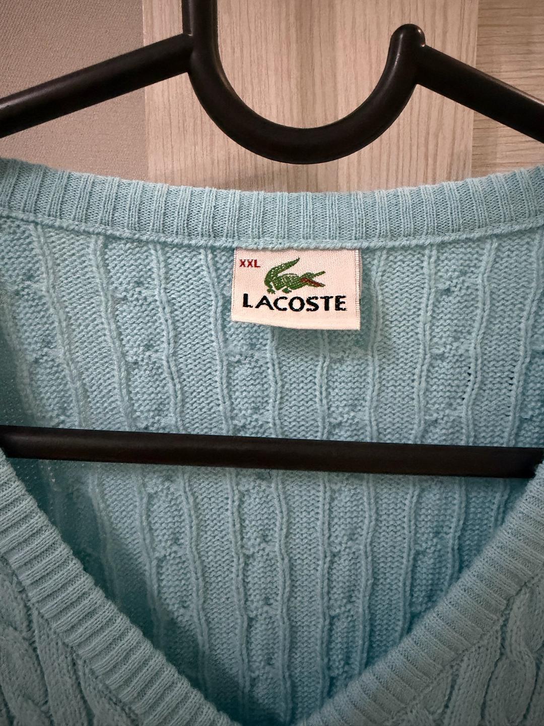 Lacoste джемпер Уни  Lacoste с v-образным вырезом Л\М — фото 2
