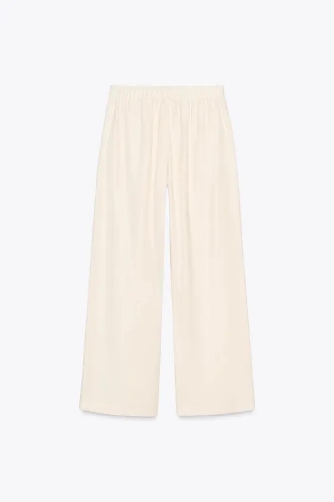Zara Новые широкие брюки с эластичным поясом Zara (XL) — фото 2