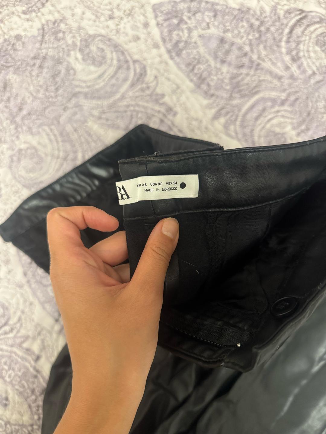 Zara Брюки Zara из экокожи — фото 2