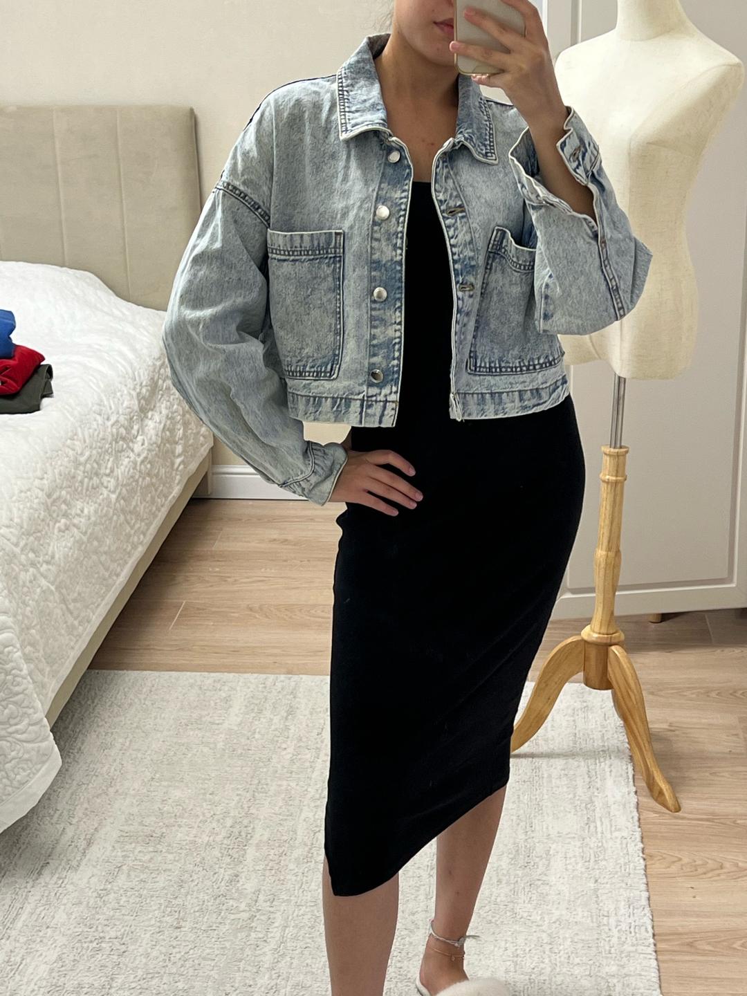 &Denim Укороченная джинсовка — фото 2