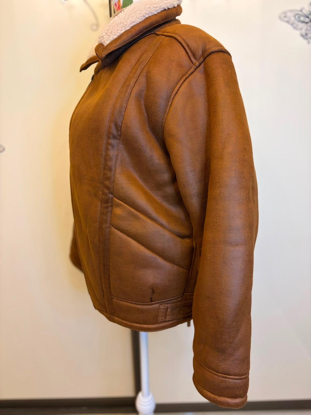 Zara Стильная брендовая дубленка-авиатор Zara — фото 2