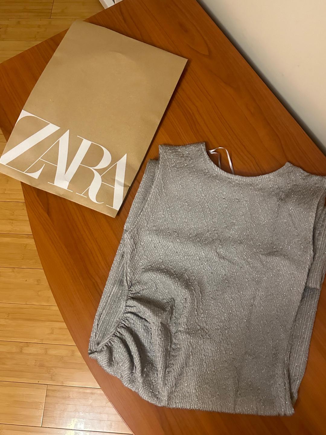 Zara ✨ Серое сияющее платье Zara — новое! ✨ — фото 2