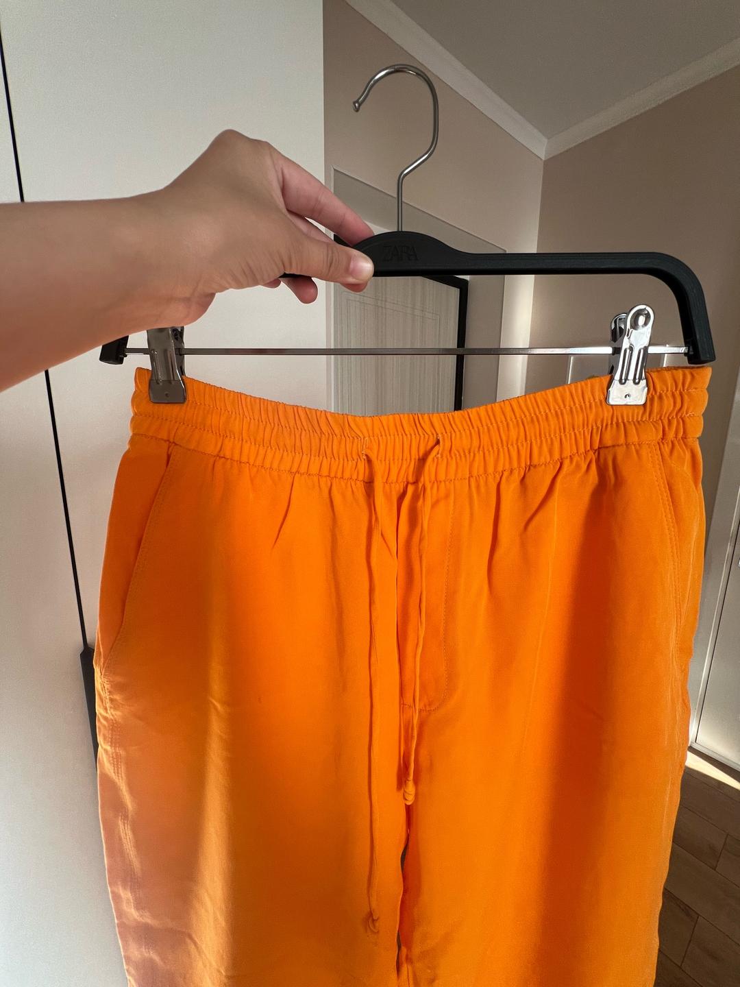Zara Оранжевые брюки Zara — фото 2