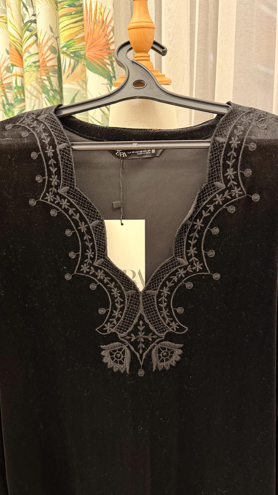 Zara Платье бархатное — фото 2