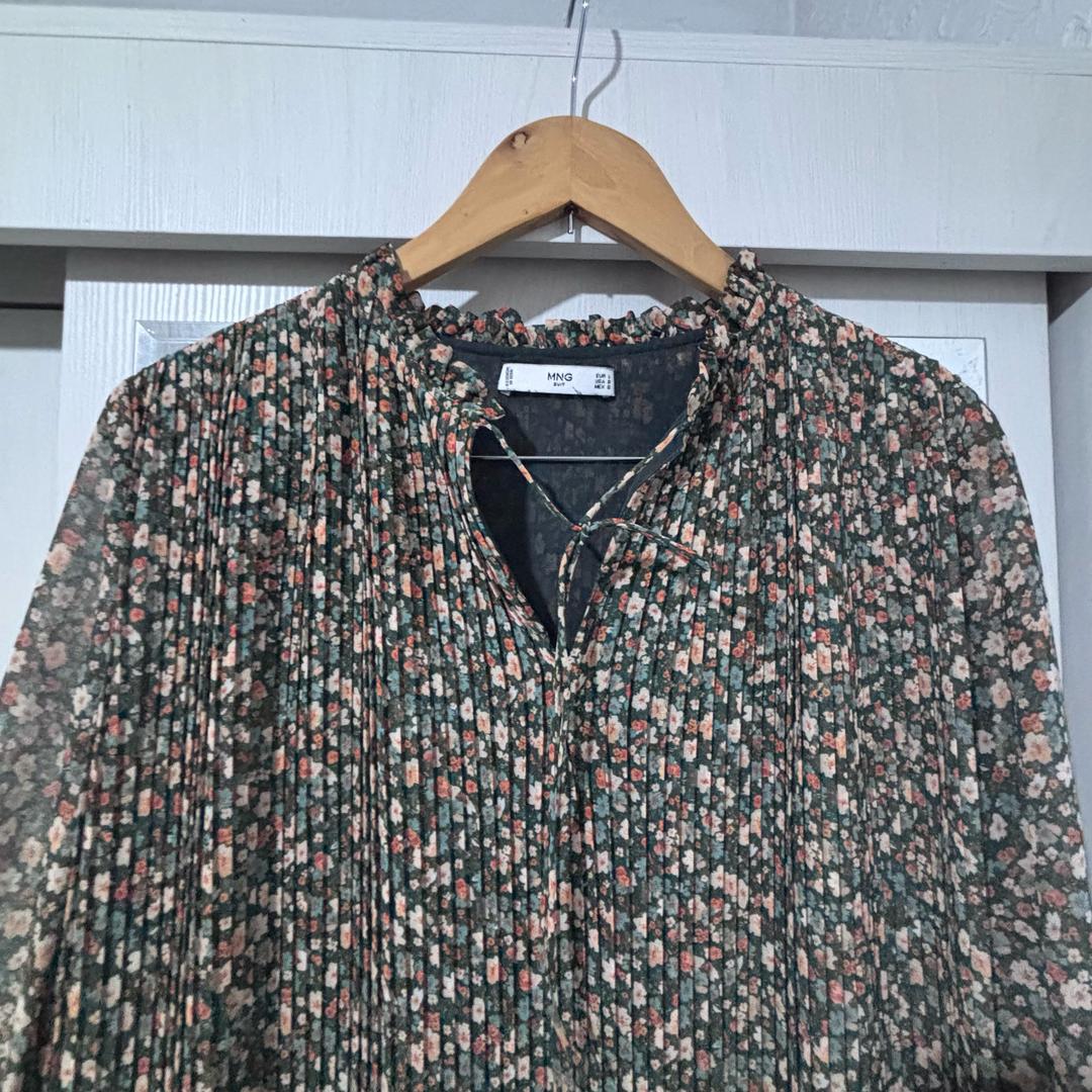 Mango Платье Mango в фасоне гофре из шифона — фото 2