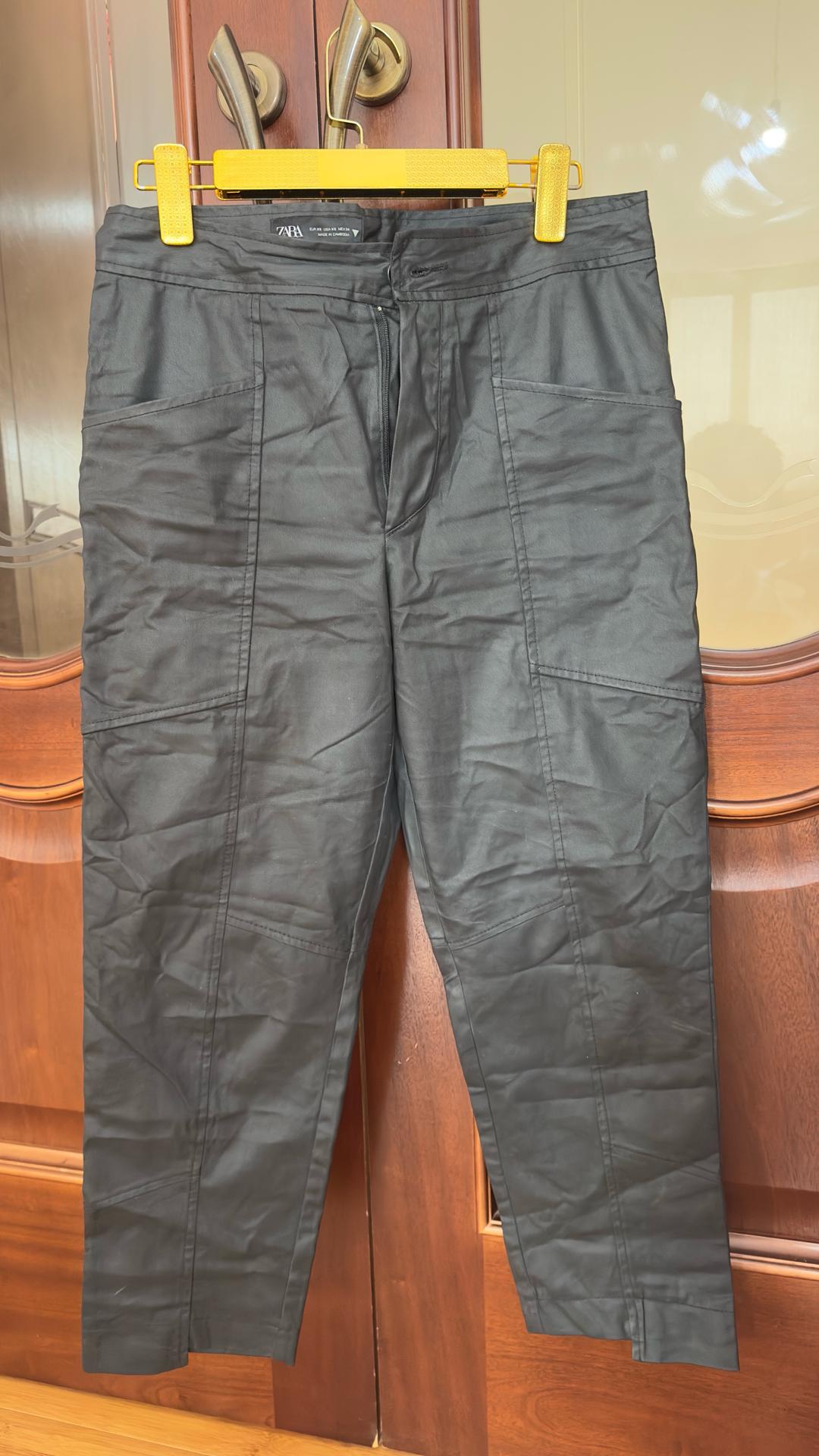 Zara Кожанные брюки Zara — фото 2