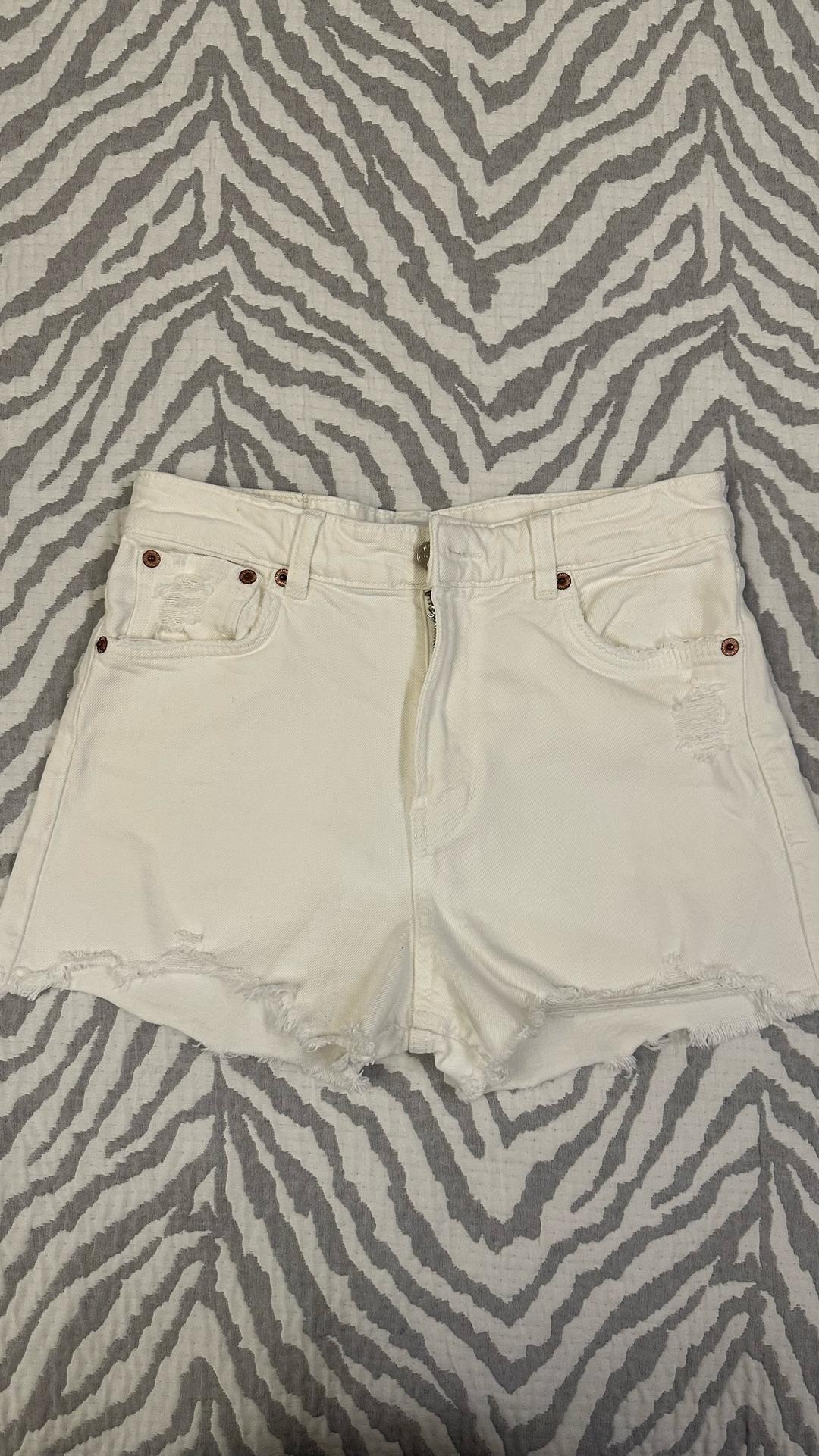 Zara Джинсовые шорты — фото 2
