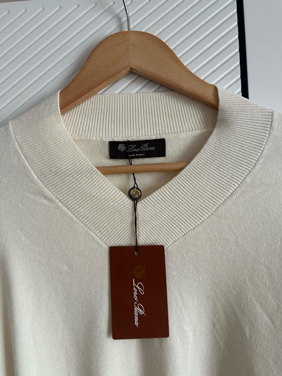 Loro Piana Базовая белая кофта — фото 2
