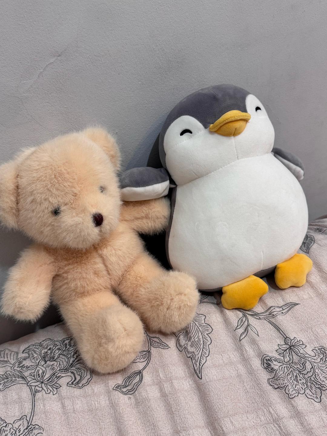 Miniso Игрушки милый пингвин и мишка — фото 2