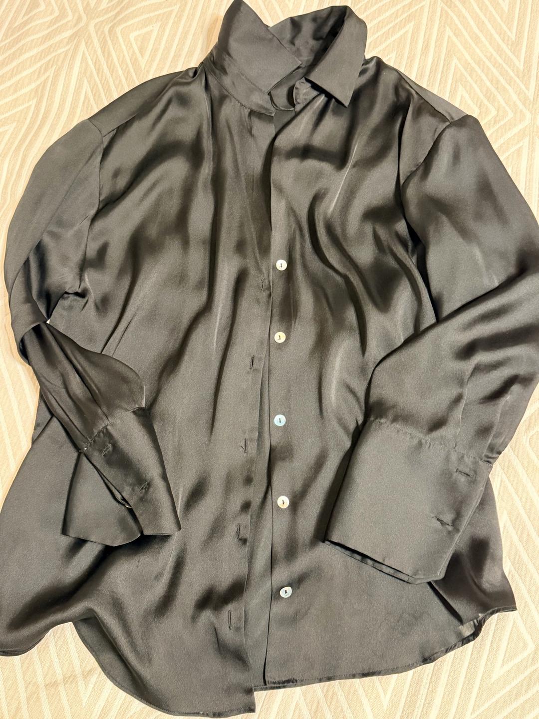 Zara Атласная рубашка — фото 2