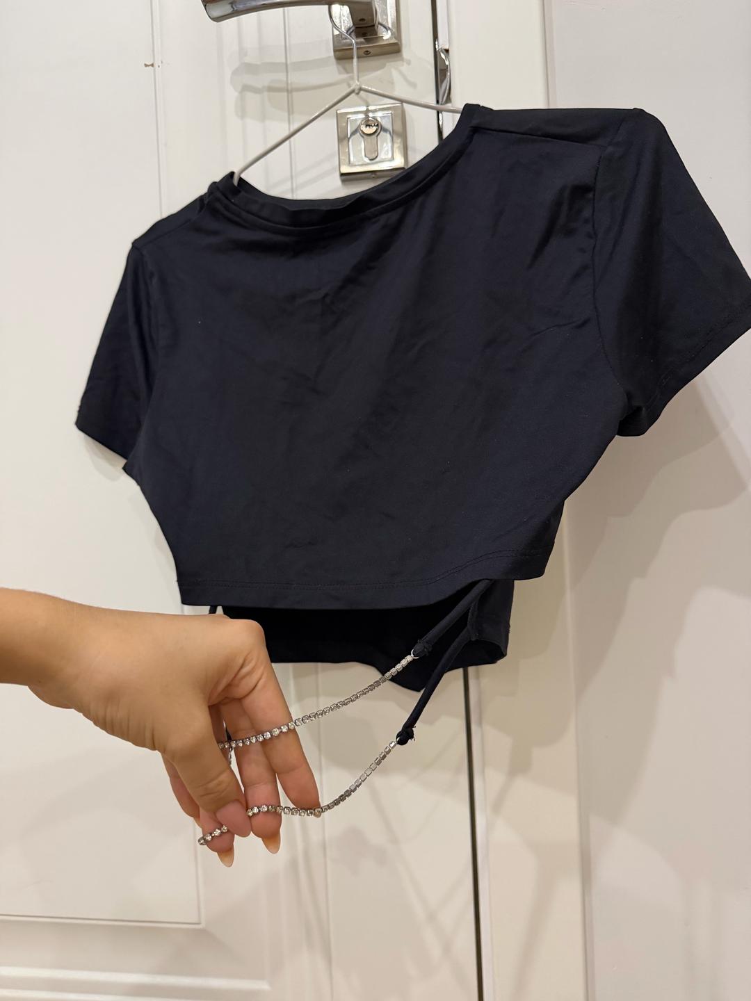 Bershka топ со стразиками — фото 2