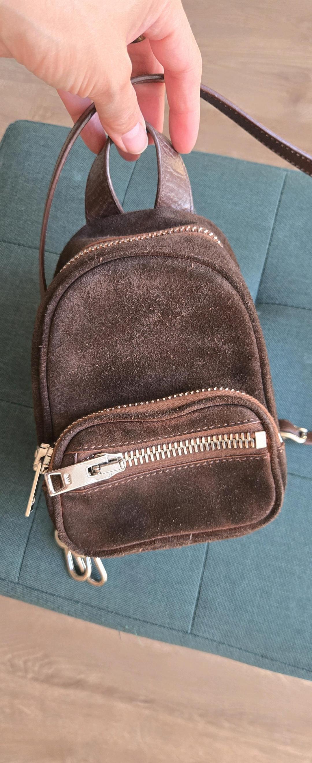 Alexander Wang Alexander Wang Backpack Mini Terracota Suede Cross Body Bag — фото 2