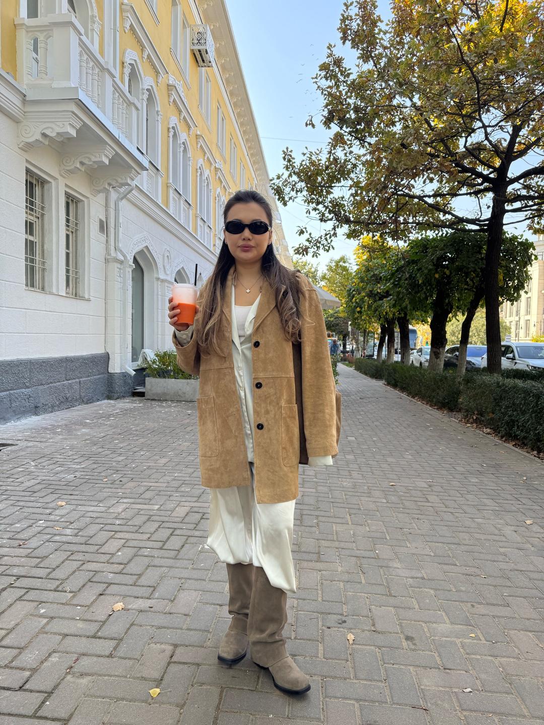 Zara Куртка из замши — фото 2