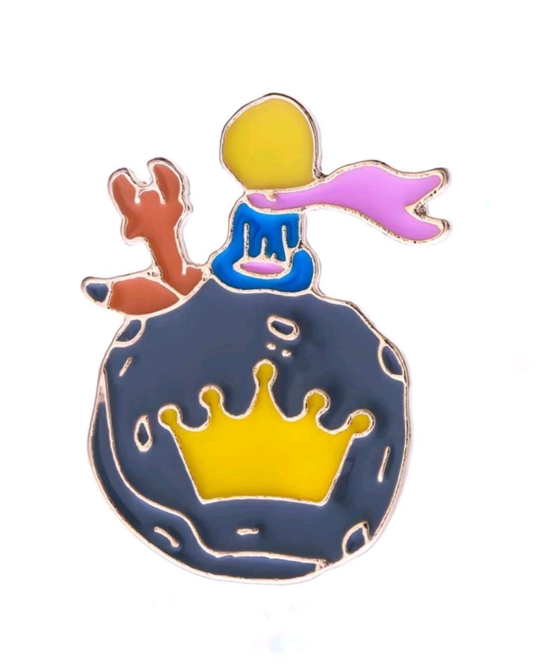 Нет бренда Значок металлический: Маленький принц и Лис (The Little Prince) — фото 2
