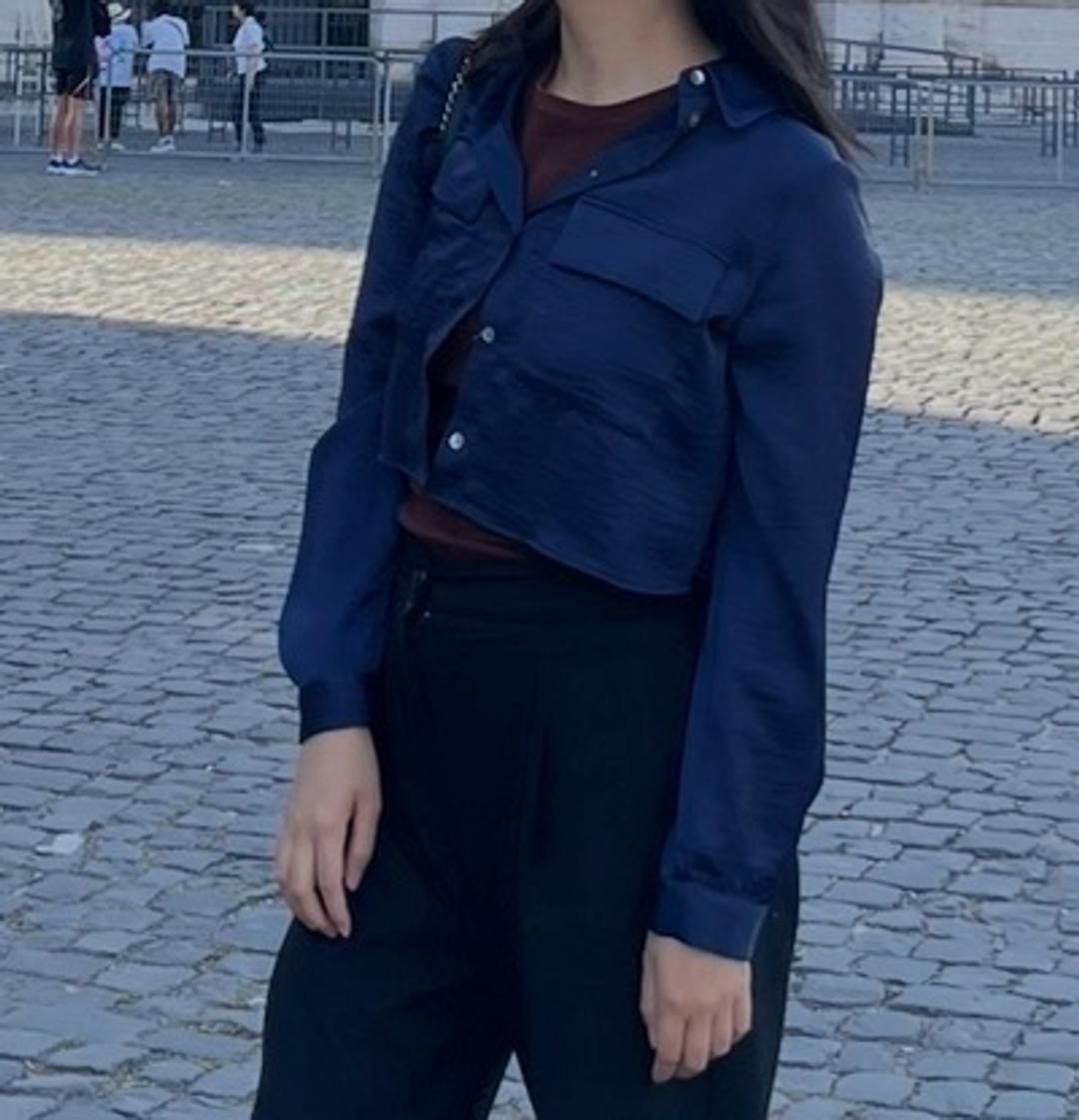 Zara Укороченная рубашка Zara — фото 2