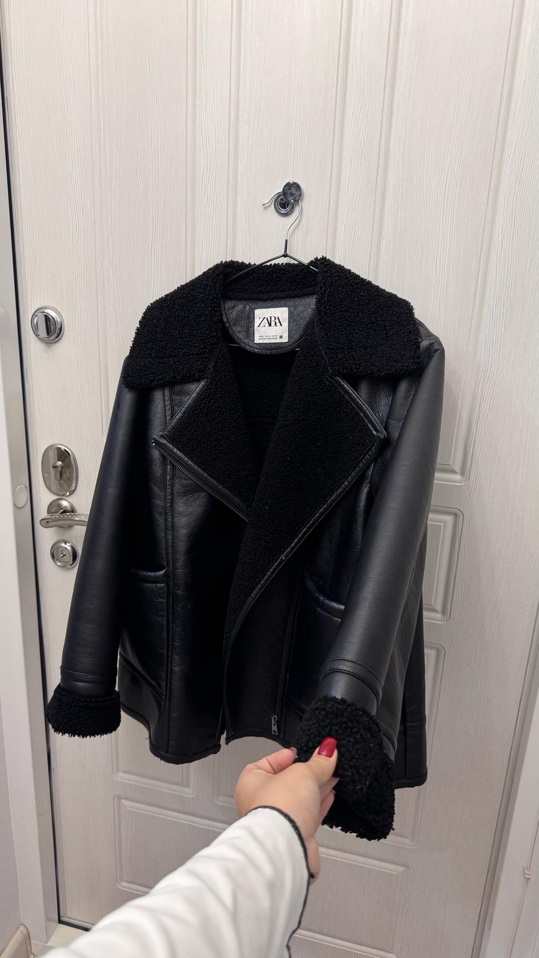 Zara Куртка-дубленка zara — фото 2