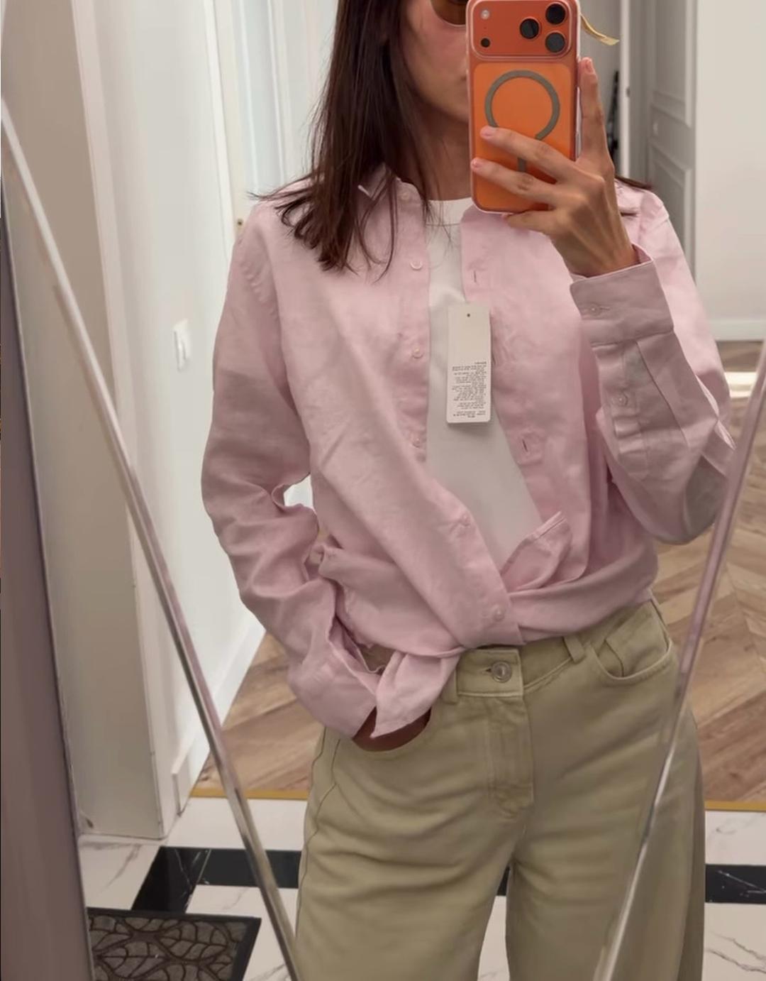 Uniqlo Рубашка Uniqlo из льна — фото 2