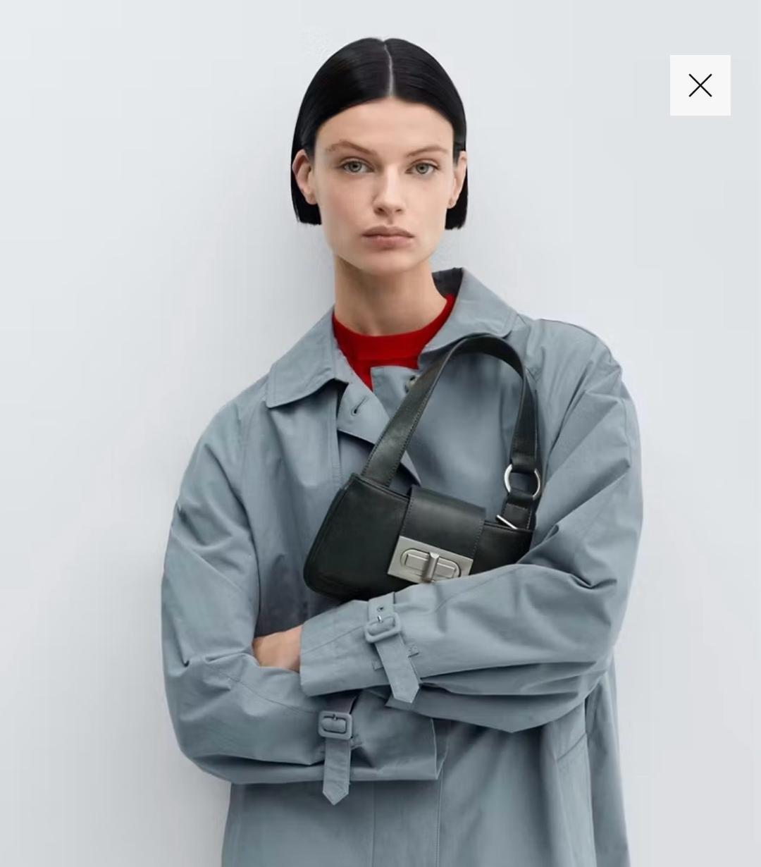 Mango Сумка Mango, темно зеленого цвета, эко кожа — фото 2