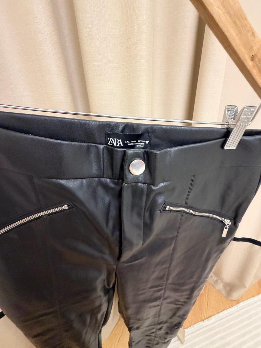 Zara Кожаные Брюки Zara — фото 2