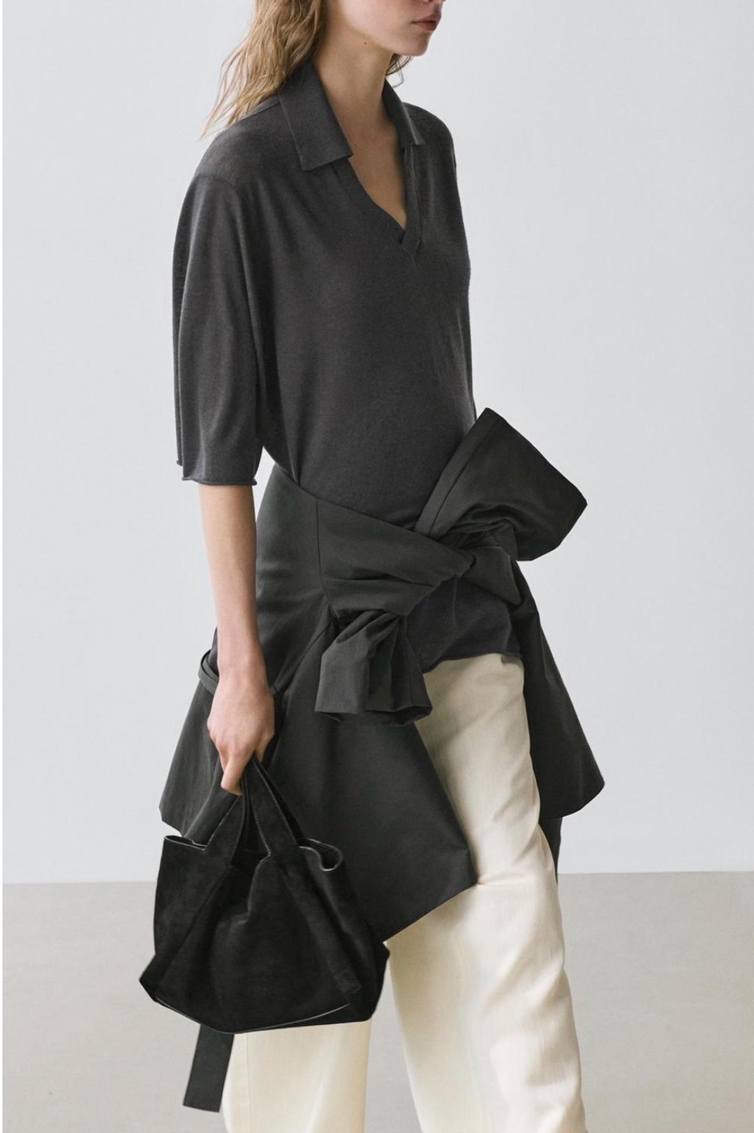 Massimo Dutti Massimo Dutti трикотажный джемпер поло — фото 2