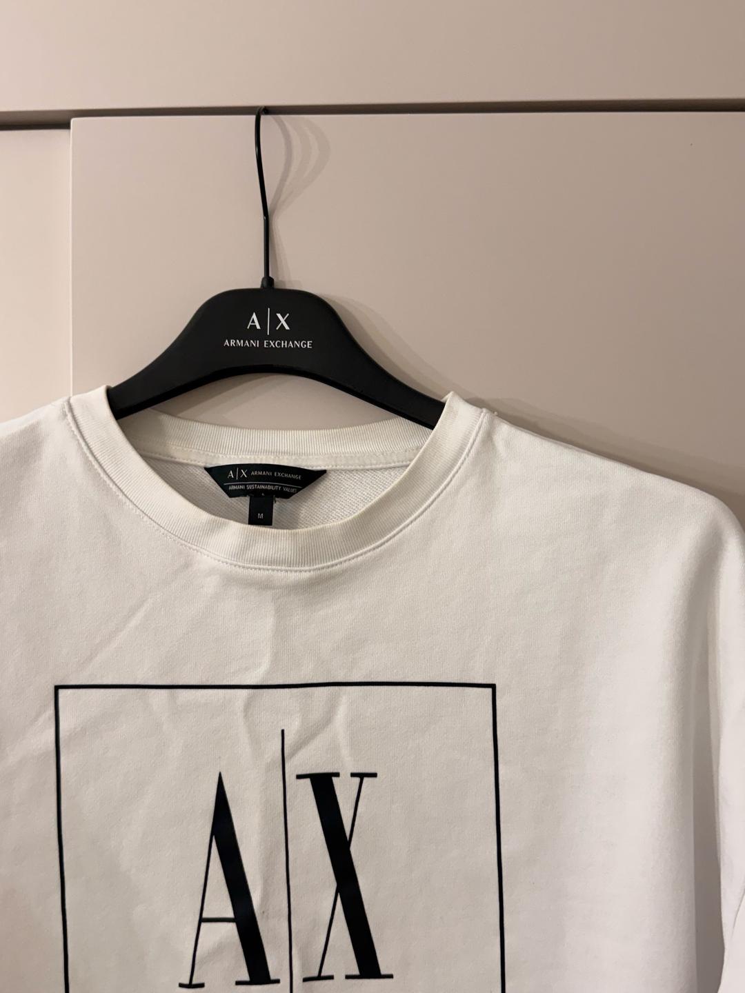 Armani Exchange белый свитшот Armani Exchange — фото 2