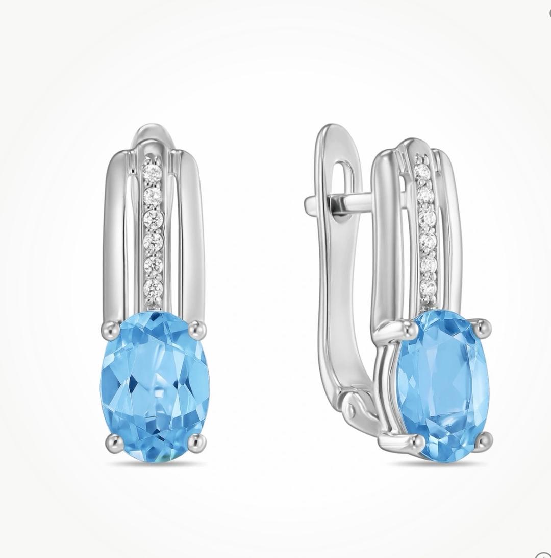 miuz diamonds Серьги белое золото Miuz Diamonds — фото 2