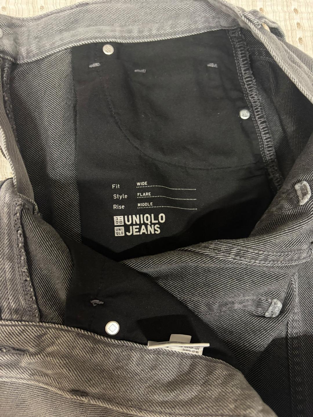 Uniqlo Женские джинсы UNIQLO клеш широкие — фото 2