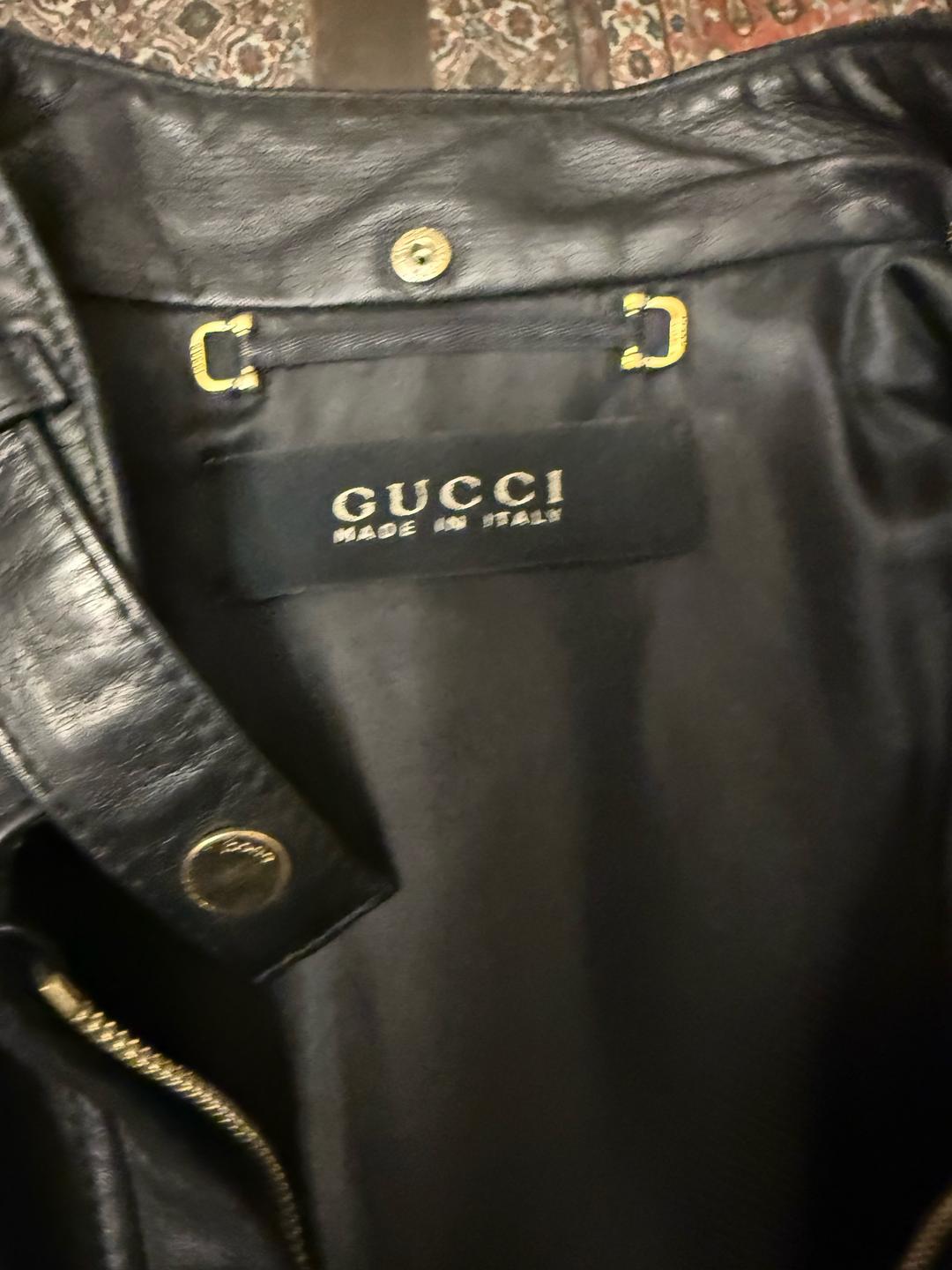Gucci Gucci — кожаная куртка Made in Italy — фото 2