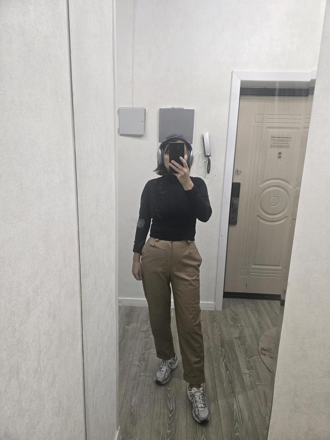 Zara Брюки кожаные — фото 2