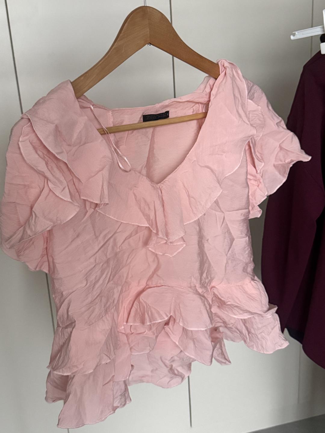 Zara зефирная блузка зара — фото 2