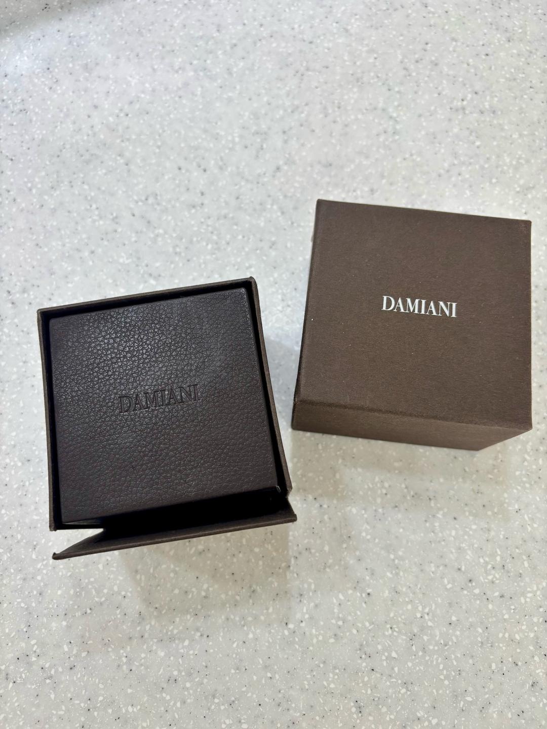 Damiani Кольцо Damiani из серебра с черной эмалью — фото 2