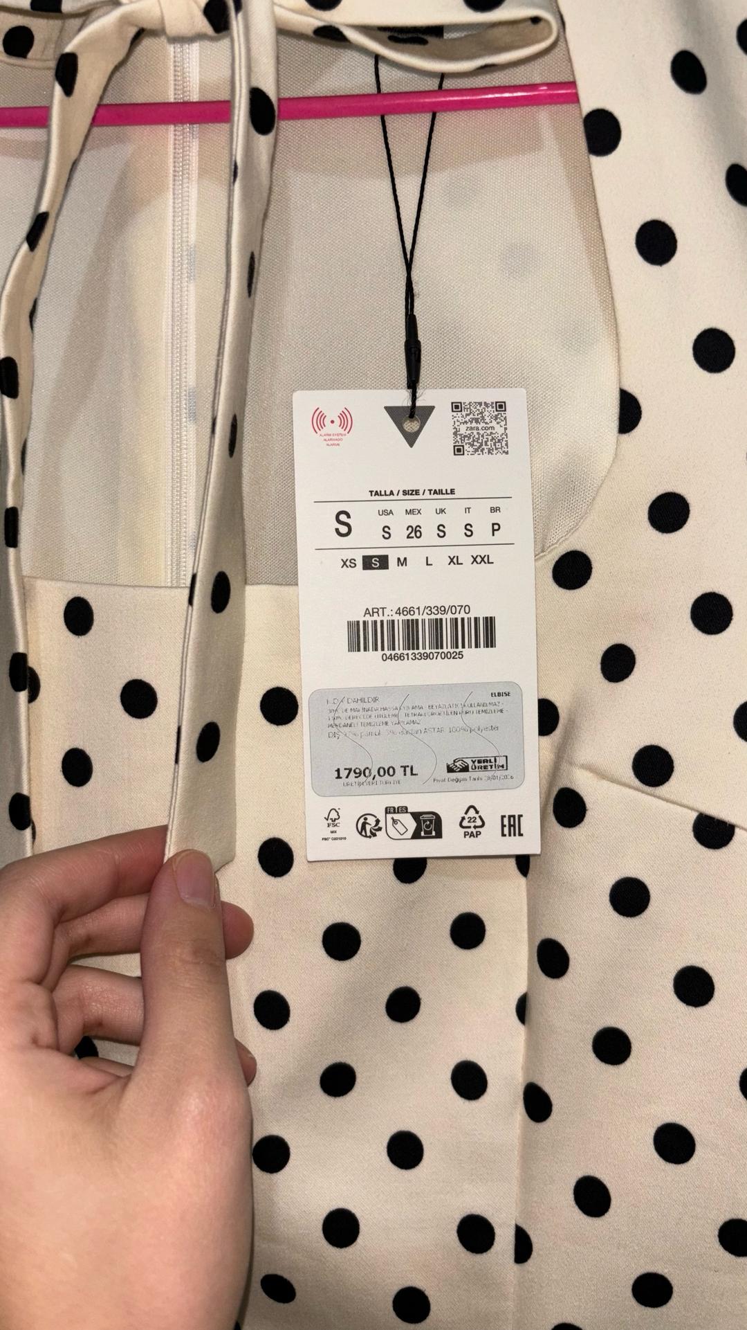 Zara Платье ZARA в горошек — фото 2
