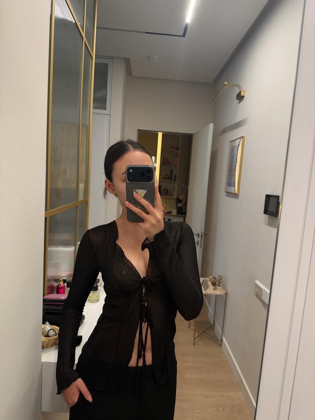Zara Блуза на завязках — фото 2