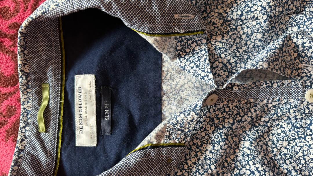Denim & Flower Рубашка Denim & Flower с цветочным принтом — фото 2