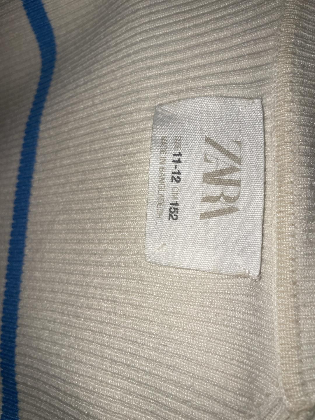 Zara Kids Трикотажная футболка в полоску — фото 2