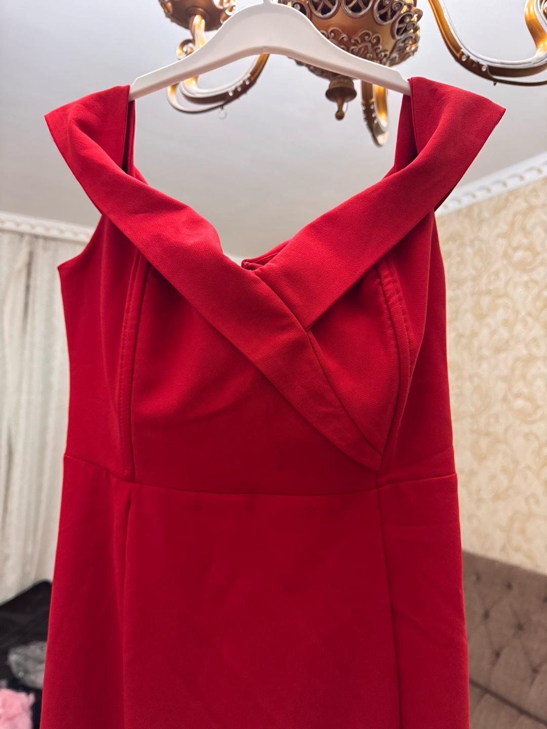 dress Вечернее платье макси с открытыми плечами и разрезом — фото 2